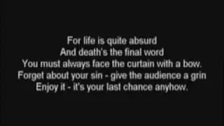 always look on the bright side of life spanish english letra lyrics