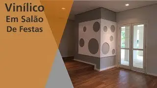 Instalação do piso vinílico Click Ravenna no Salão Teen - Rodapé.com Triângulo