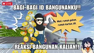 BAGIIN ID BANGUNAN VIRALKU + REACT BANGUNAN!! | SAKURA SCHOOL SIMULATOR