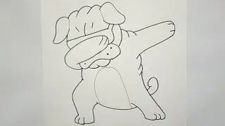 How to Draw a Dog Step by Step | Dog Drawing | Sketch Drawing | Easy Sketches
