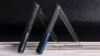 The Most Thin Flipper Bohler M390 Tanto in CF handle | GP035-CFT