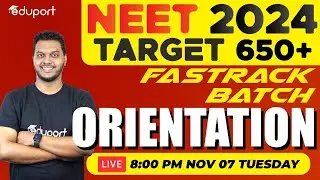 Launching NEET 2024 Target 650+ Fastrack Batch | Study Plan Reveal | Eduport Plus Two