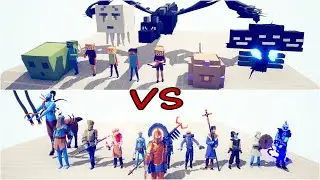 MINECRAFT MOBS VS NEW HIDDEN UNITS - Totally Accurate Battle Simulator TABS
