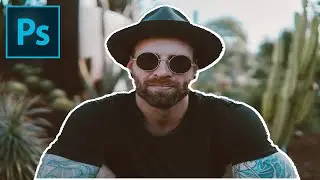 How to outline a picture on Photoshop - 1 minute Photoshop