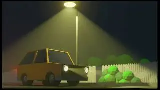 Simple low poly car modeling time lapse.
