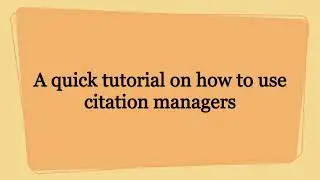 Mendeley-Beginner's Guide