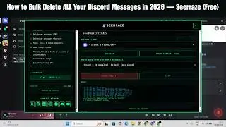 How to Bulk Delete ALL Your Discord Messages in 2026 — Seerraze (Free)