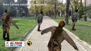 Zombie VFX Compositing  - Nuke (Hi - Tech Academy)