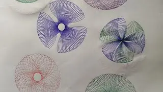 SPIROGRAPH MAKING RULER 😍😍 Satisfying spirograph illusion making 😍🥰 