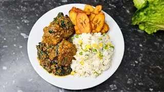 How To Boil Rice With Vegetables | Plantains Fried at Home | West African Recipes