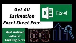 Estimation of Building Pdfs ,Excel sheets etc. | Free of Cost  🔥 |  