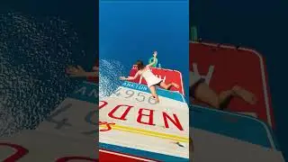 Amanda, Cow, Franklin, Tracey & Michael Water Slide #1 #shorts