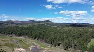 24-04-22 #1 No Fence Wetlands Drone Flight to view Mica Mountain Watershed without snow.