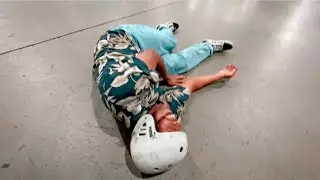 At Least He Wore a Helmet..