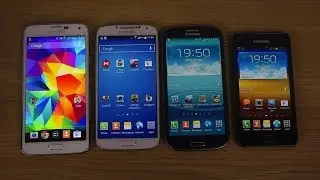 Samsung Galaxy S5 vs. Galaxy S4 vs. Galaxy S3 vs. Galaxy S2 - Which Is Faster?