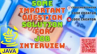 Important Qn. Solution For Interview Perpose | #javaprogramming