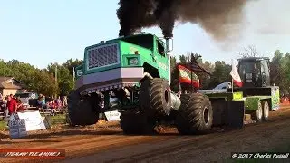 Semi Truck Pulls! 2017 Kent City Pull ft. Green Ghost