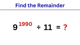 How to Find the Remainder | Number Theory