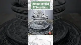 🔥 12 Dollar Tree Dish HACKS & Ideas For Your Home Decor! #dollartreediy #shesocraftdee #shorts