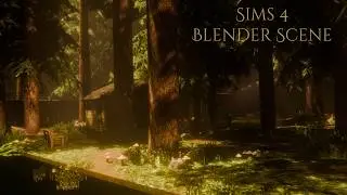 Beautiful Forest | Sims 4 Speed Render Blender Scene