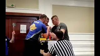 Bunjamin Lahu vs Adrijan Mekov armwrestling macedonia tournament 2022 category 95 kg + semi finals