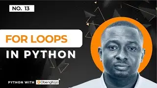 #12 Python Tutorials for Data Analytics & Data Science | for loops