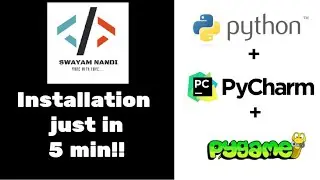 How to Download and Install Python + PyCharm + PyGame in Windows 10 64-bit in 5 minutes??