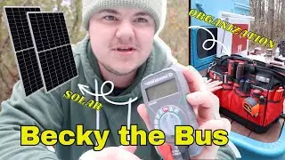 BUS RENOVATION: Organized Tool Box and Bins || DIY Solar Panels