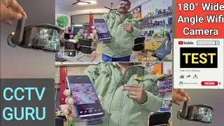 180° Wide angle Wifi Camera Test #wificamera #cctvcamera #cctvguru