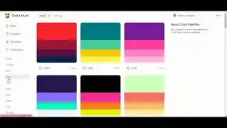 Color Hunt Color Palettes for Designers and Artists
