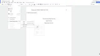 APA Style (6th Ed.): Running Head on Google Docs - NEW VERSION IN DESCRIPTION