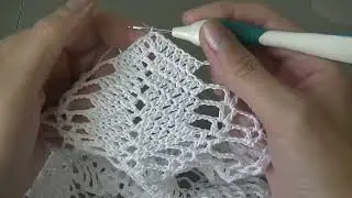 Скатерть простая  для начинающих. Часть 9.
