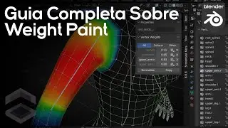 Guia de Pesado de Vertices(Weight Paint) en Blender 3.5 - Tutorial Blender