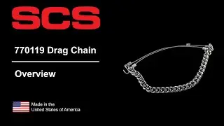 SCS - 770119 Conductive Steel Drag Chain with Mounting Hooks