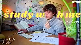 LIVE | 12-HOUR study with me 📚🌧 rain sounds & pomodoro timer 60 & 10