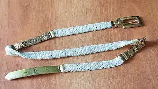 🤩 Переделка пояса, с помощью крючка!🤩👍