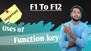 How to use of function keys// What are the use of function key//Function keys keyboard