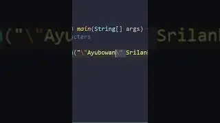 how to use Escape Characters in java 