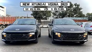 New Hyundai Verna 2024 👌 Verna S vs SX | Detailed Comparison - Rs 1.05L Price Difference!