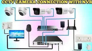 CCTV CAMERA CONNECTION WITH NVR ! @Gk Technical