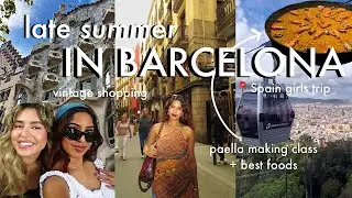BARCELONA, SPAIN TRAVEL VLOG: good foods, sightseeing, vintage shopping + more 💃🏽🇪🇸