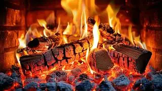 🔥 Fireplace at Night — Soft Burning Wood & Deep Sleep