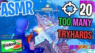 ASMR Gaming 😴 Fortnite Season 4 Many Tryhards! Relaxing Gum Chewing 🎮🎧 Controller Sounds + Whispers💤