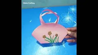 Easy Paper bag,easy craft ideas with paper#viralvideo #video #art #shortvideo #youtubeshorts #diy#yt