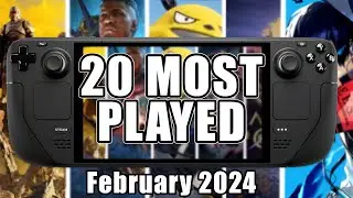 Top 20 Steam Deck Games for February 2024 by Hours Played