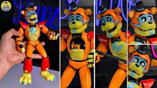 HICE A GLAMROCK FREDDY TOTALMENTE ARTICULADO! (FIGURA TOTALMENTE ARTICULADA A MANO) PORCELANA