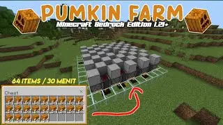 CARA MEMBUAT PUMPKIN FARM ! | MINECRAFT BEDROCK EDITION 1.21+