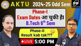 AKTU Phase-I Even Sem 2024-25 Dates !
