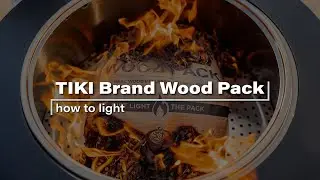 How to Light the TIKI Brand Fire Pit & Wood Pack
