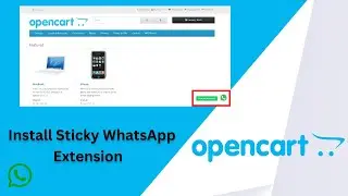 How to install Sticky WhatsApp Button Extension in Opencart